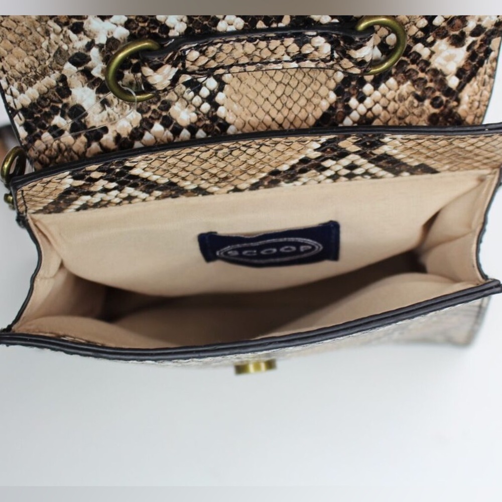 Scoop NYC Faux Leather Snake Mini Crossbody Bag - Picture 6 of 7